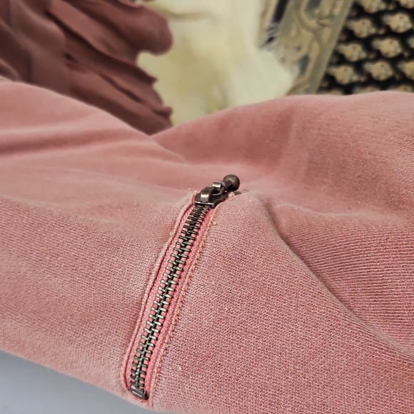 Free people.Light pink mauve sweatshirt dress top amazing - Picture 5 of 14